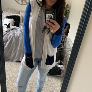 Color Block Sweater/Cardigan